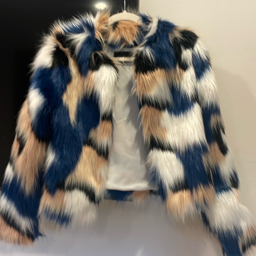Faux fur jacket